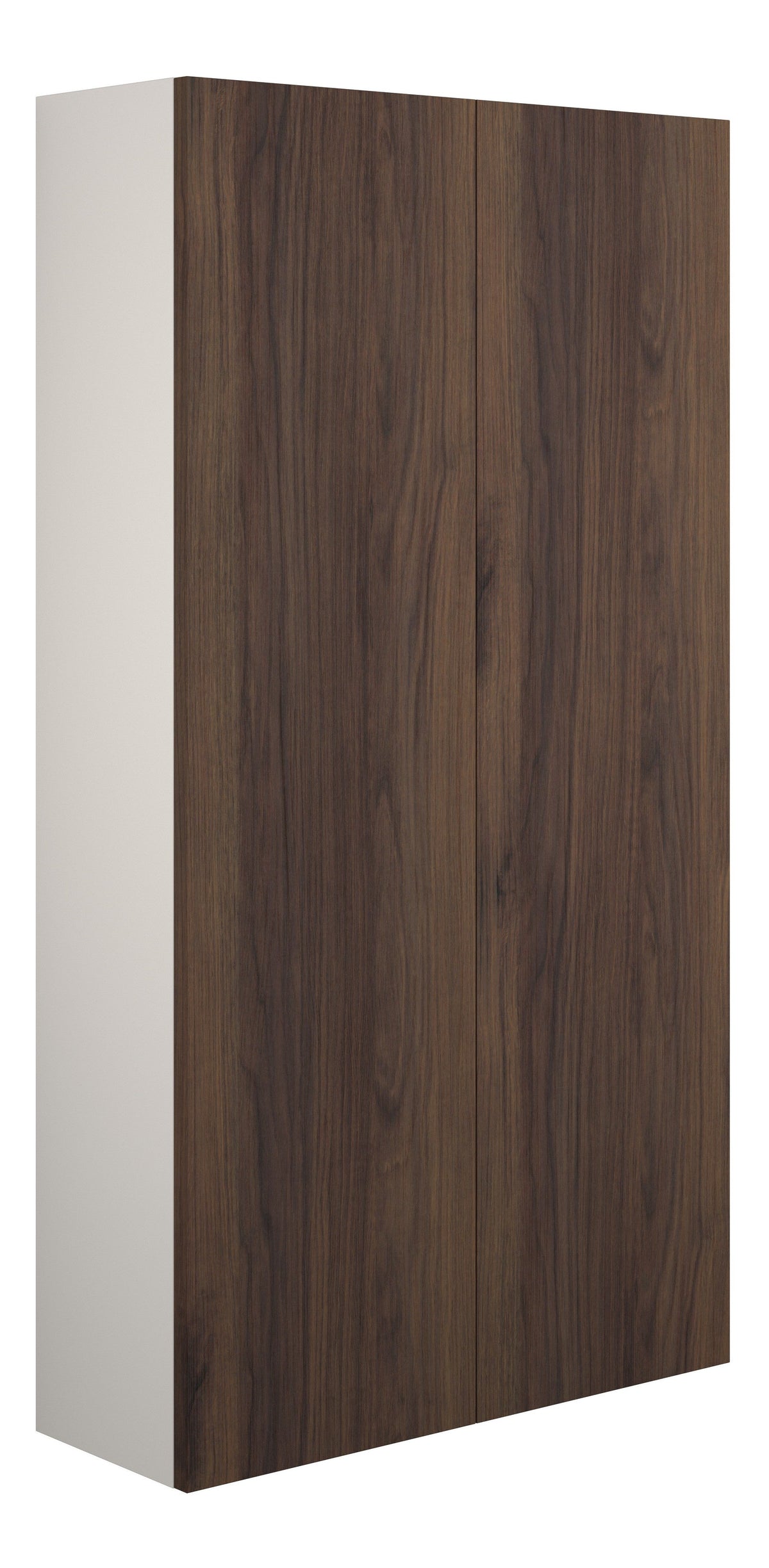 Eder 600mm Slim 2 Door Storage Unit - Warm Walnut (Grey Cab)