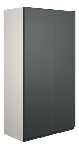 Cauvery 600mm Standard 2 Door Storage Unit - Matt Graphite Grey (Grey Cab)