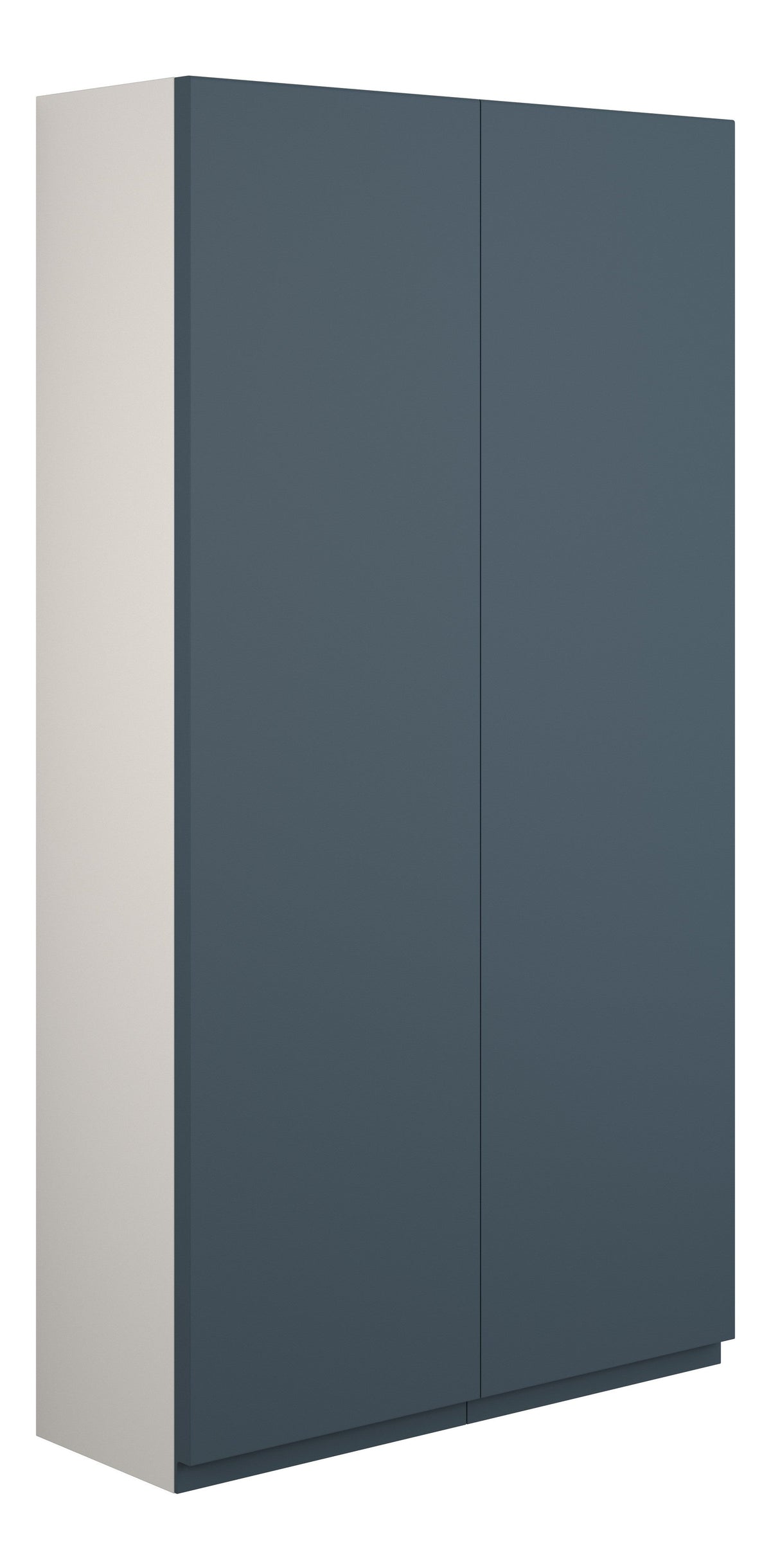 Cauvery 600mm Slim 2 Door Storage Unit - Matt Arley Blue (Grey Cab)