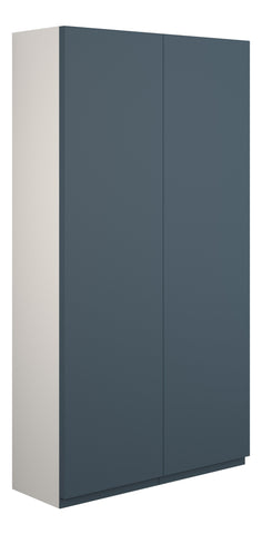 Cauvery 600mm Slim 2 Door Storage Unit - Matt Arley Blue (Grey Cab)
