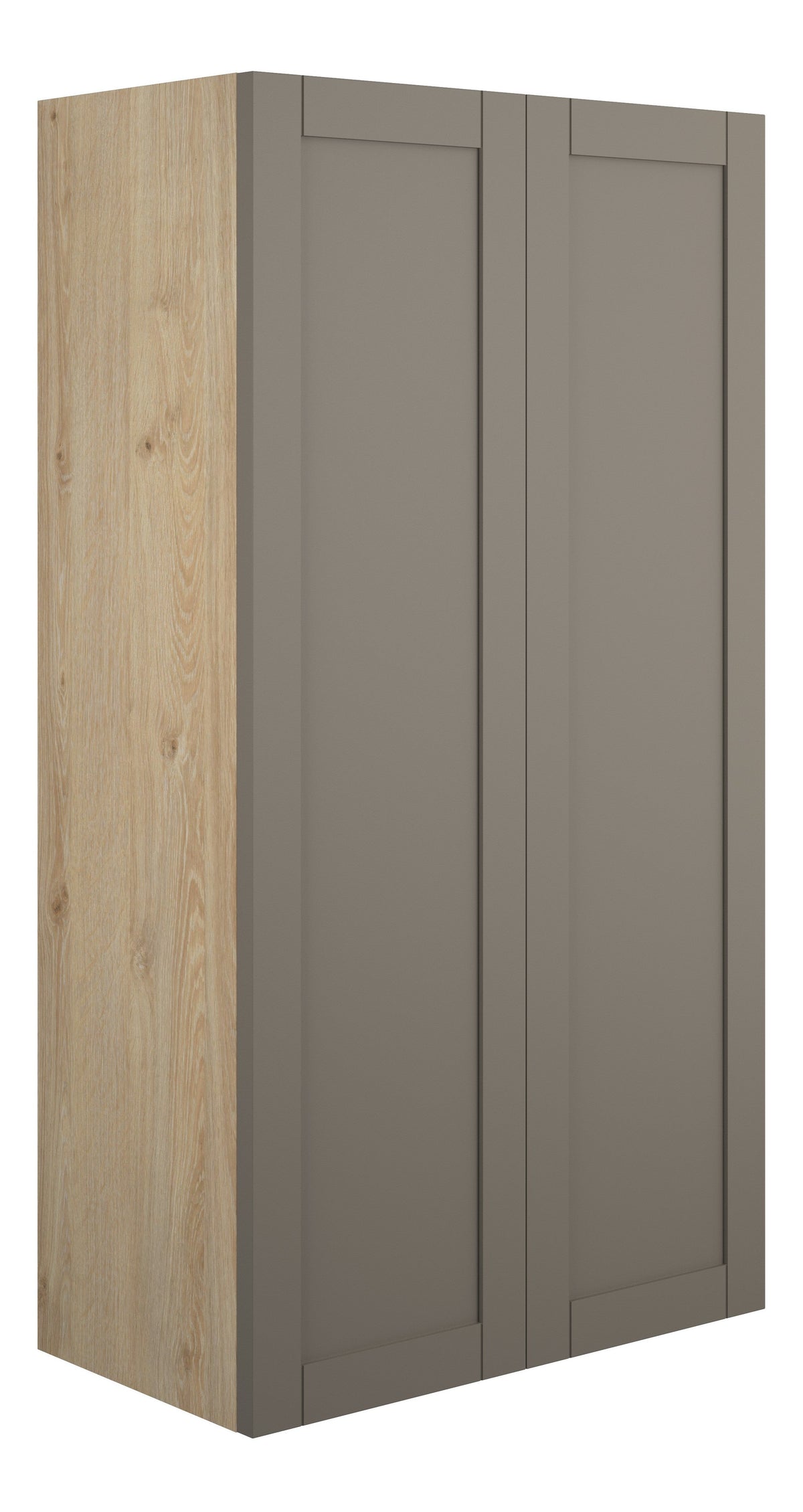 Abakan 600mm Standard 2 Door Storage Unit - Matt Stone (Oak Cab)