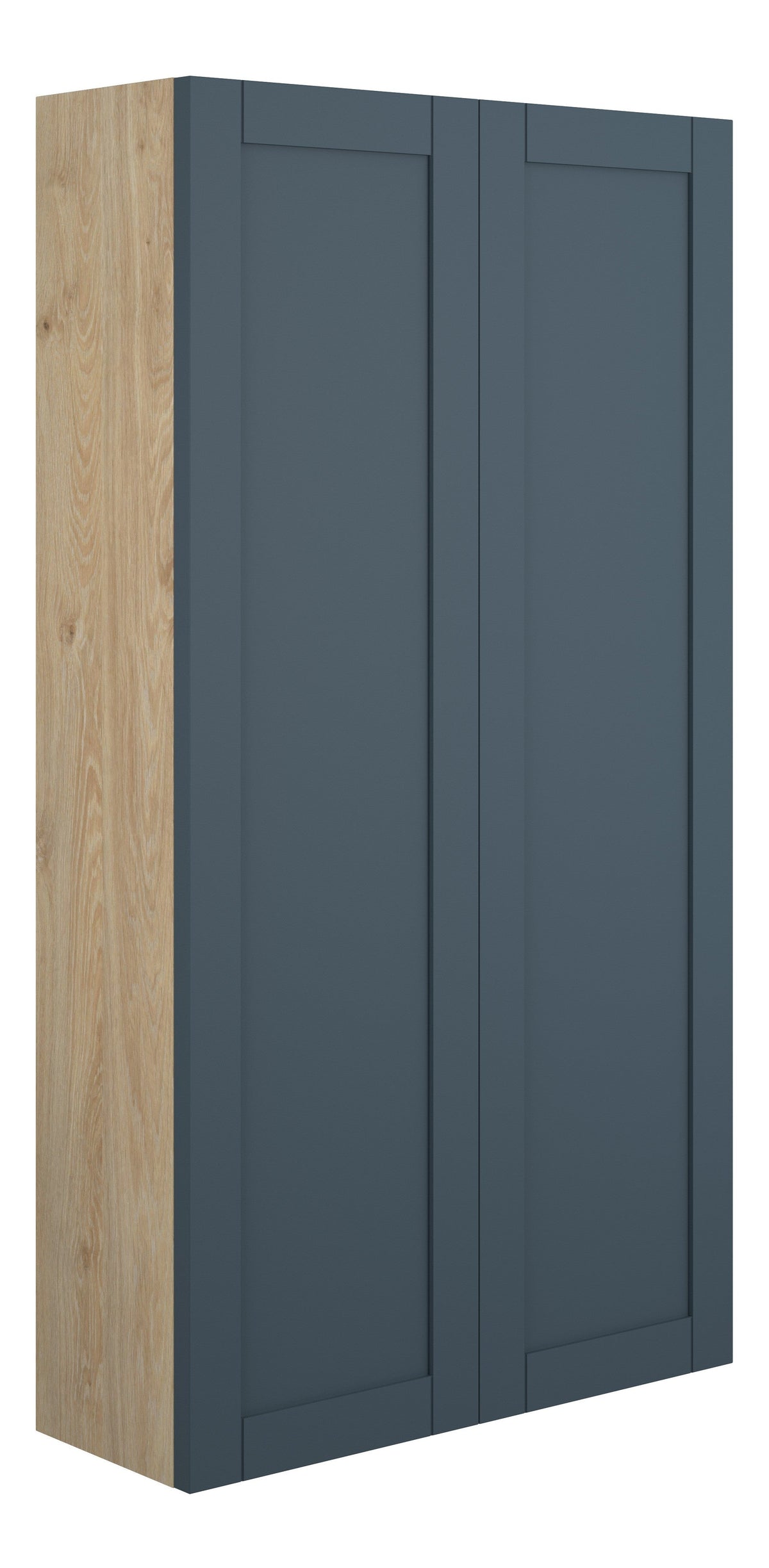 Abakan 600mm Slim 2 Door Storage Unit - Matt Arley Blue (Oak Cab)