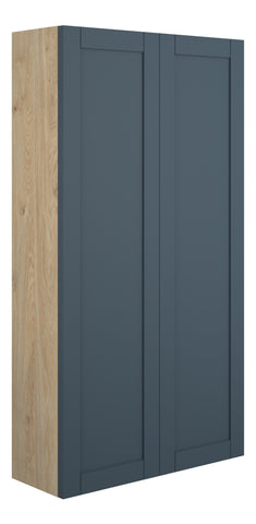 Abakan 600mm Slim 2 Door Storage Unit - Matt Arley Blue (Oak Cab)