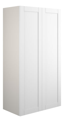 Abakan 600mm Standard 2 Door Storage Unit - Matt White (Grey Cab)