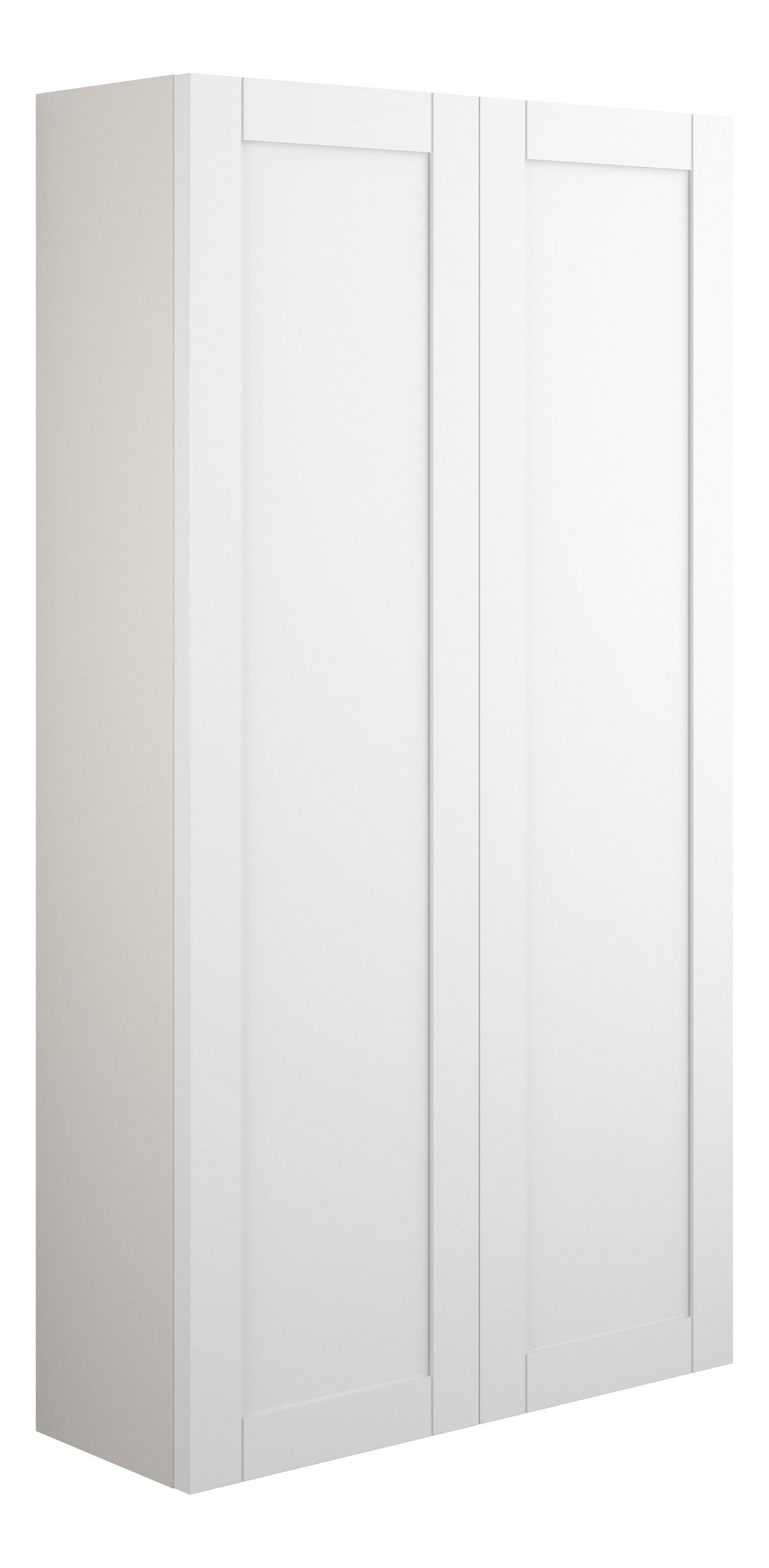 Abakan 600mm Slim 2 Door Storage Unit - Matt White (Grey Cab)