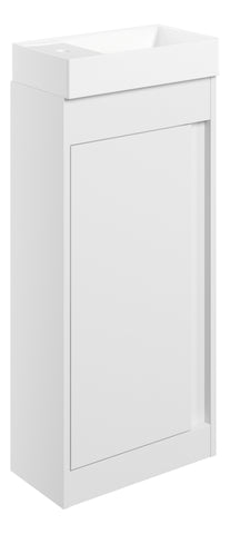 Elchaig 410mm Floor Standing Unit Inc. Basin - White Gloss