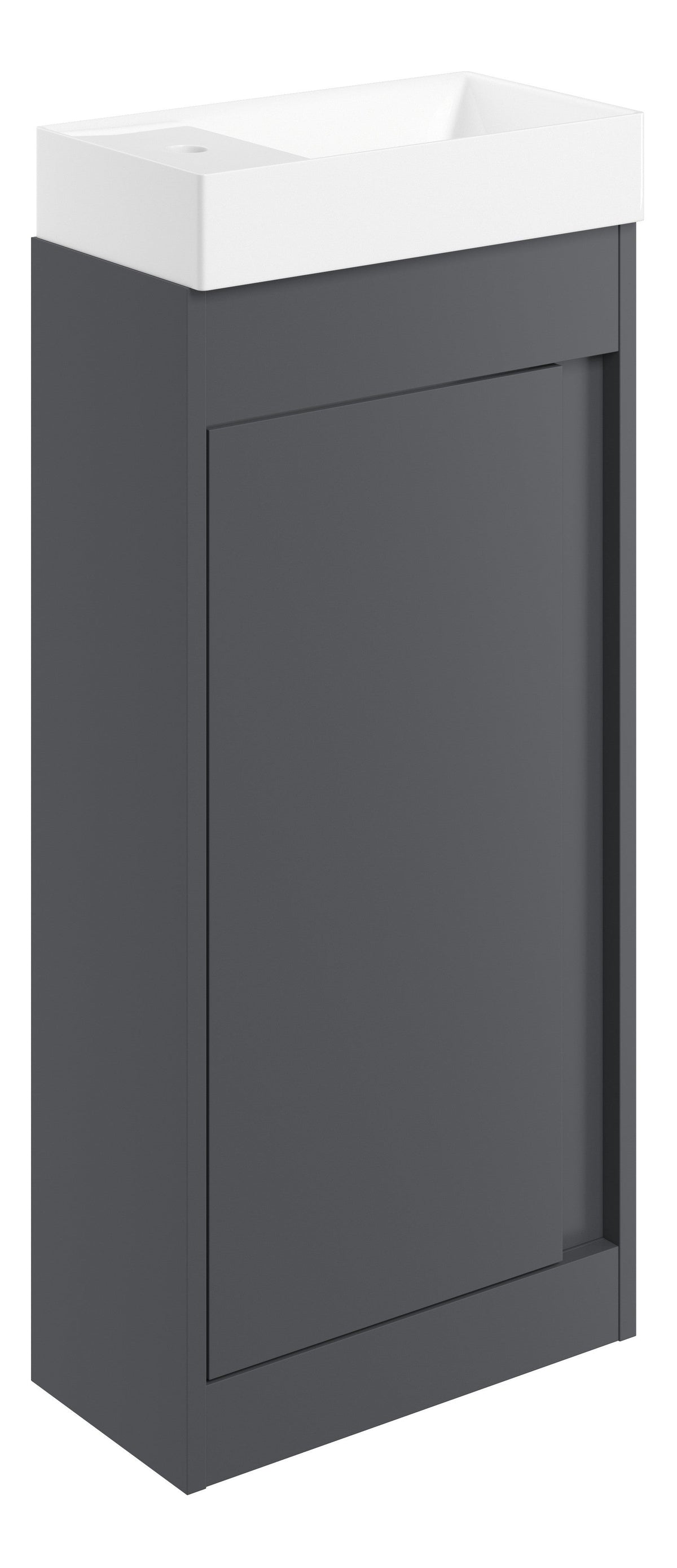 Elchaig 410mm Floor Standing Unit Inc. Basin - Matt Graphite Grey