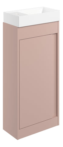 Elchaig 410mm Floor Standing Unit Inc. Basin - Matt Antique Rose