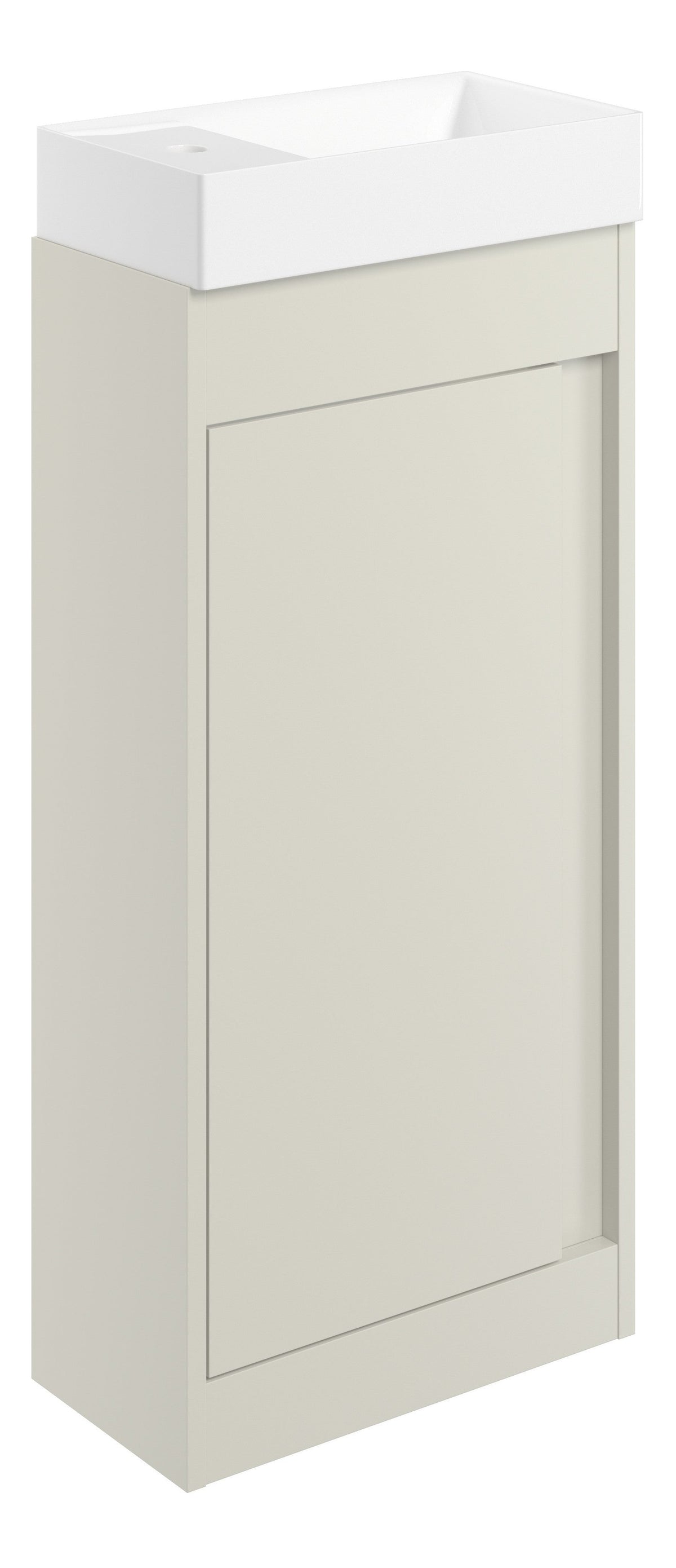 Elchaig 410mm Floor Standing Unit Inc. Basin - Matt Latte