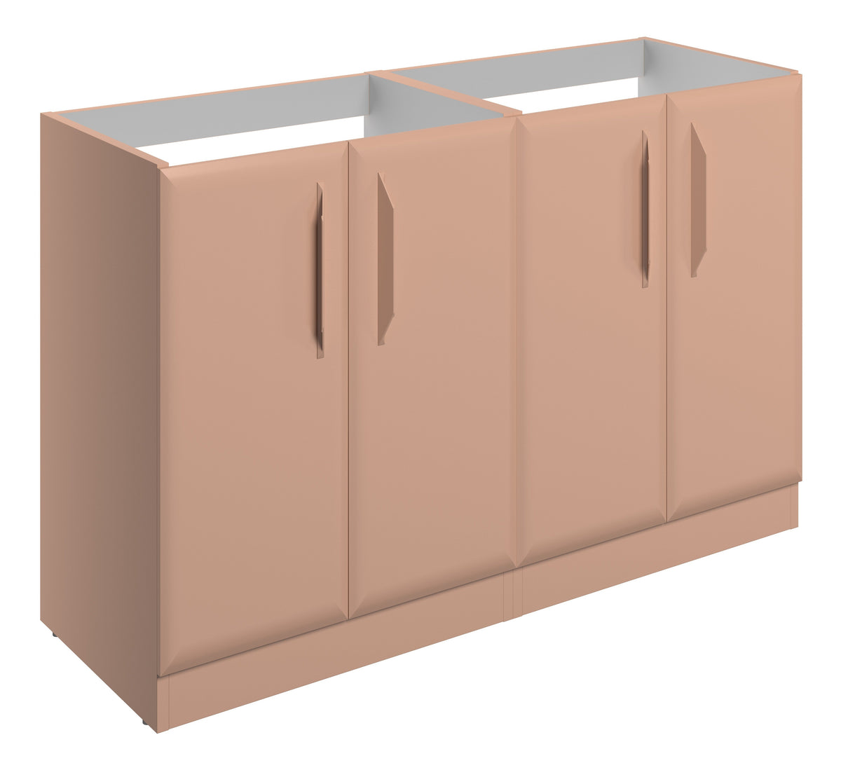 Miramichi 1200mm Floor Standing 4 Door Basin Unit (No Top) - Matt Apricot