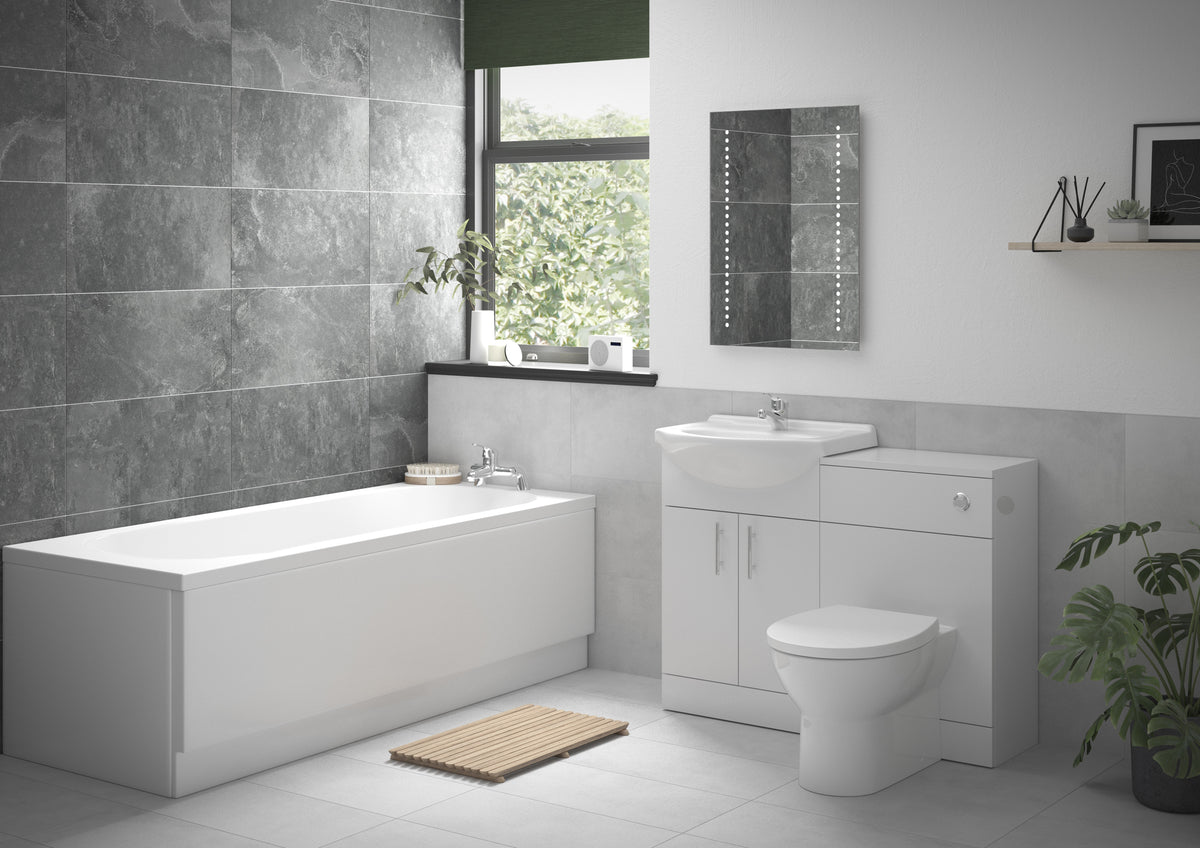 Vistula Full Suite with Rimless BTW WC & Single End Bath