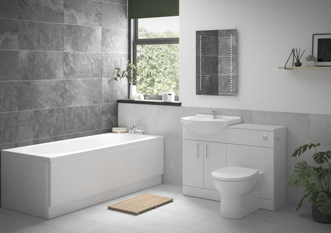 Vistula Full Suite with Rimless BTW WC & Single End Bath