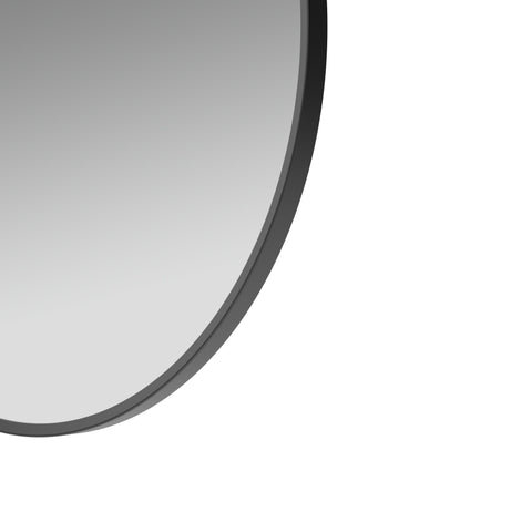 Kenfig 600mm Round Mirror - Matt Black