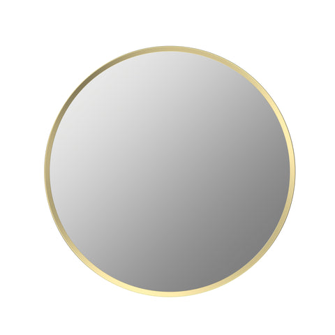 Kenfig 500mm Round Mirror - Brushed Brass