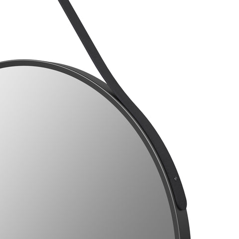 Malad 600mm Round Mirror - Matt Black