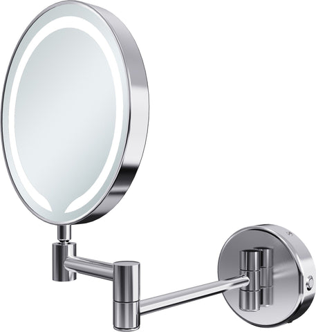 Hisho Round LED Cosmetic Mirror - Chrome