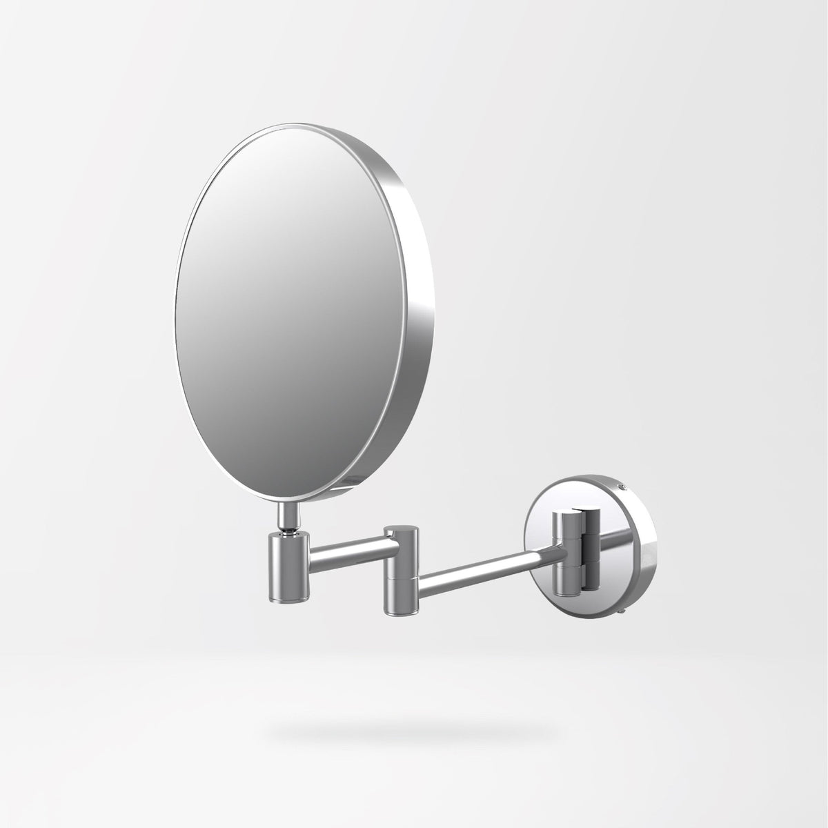 Jina Round Cosmetic Mirror - Chrome