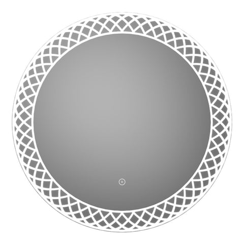 Toyo 1000x1000mm Round LED Mirror