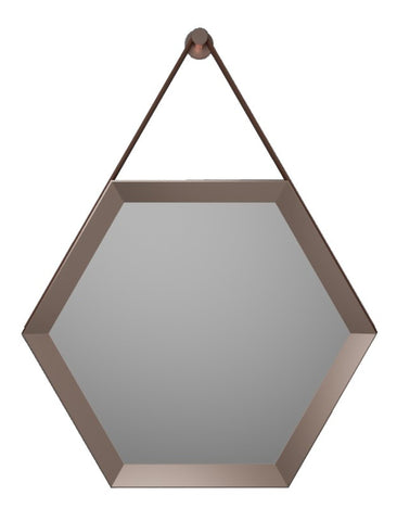Kanawha 500x433mm Hexagonal Mirror - Bronze