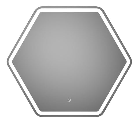 Tobol 785x693mm Hexagonal LED Mirror
