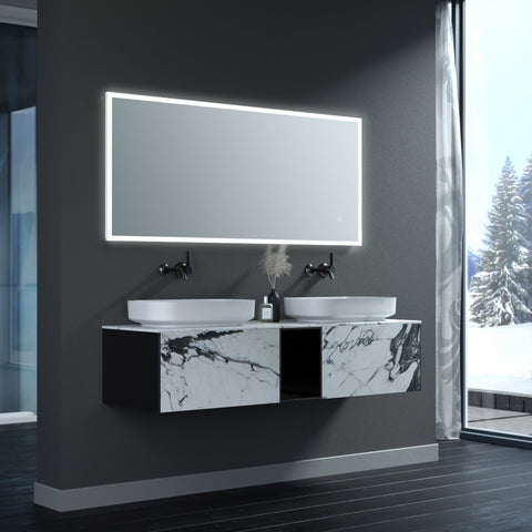 Solfach 600x1200mm Rectangle Edge-Lit LED Mirror