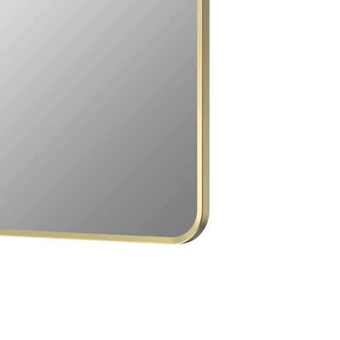 Kenfig 600x800mm Rectangle Mirror - Brushed Brass
