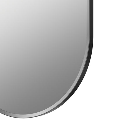 Kenfig 800x400mm Oblong Mirror - Matt Black