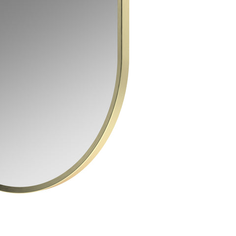 Kenfig 800x400mm Oblong Mirror - Brushed Brass
