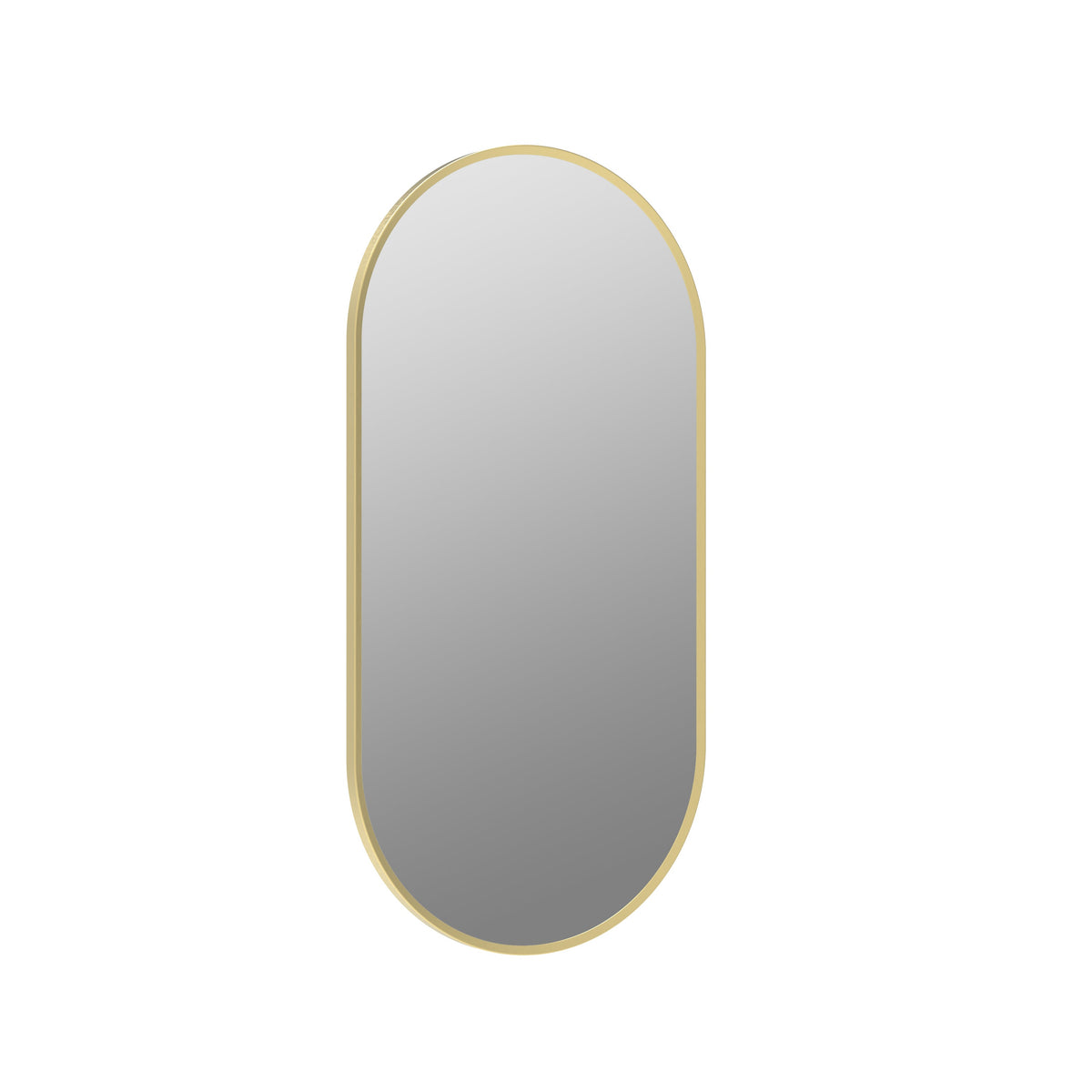 Kenfig 800x400mm Oblong Mirror - Brushed Brass