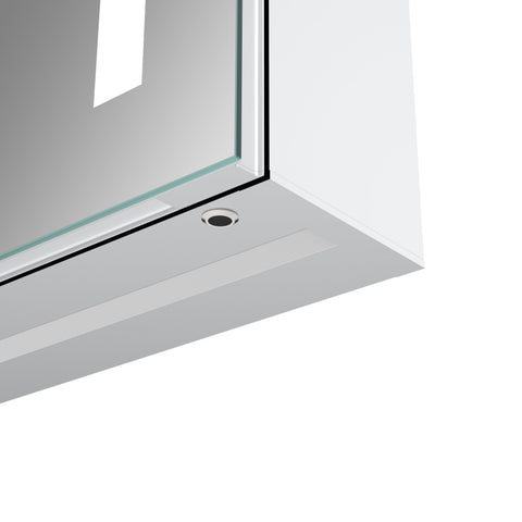 Sarke 500mm 1 Door Front-Lit LED Mirror Cabinet