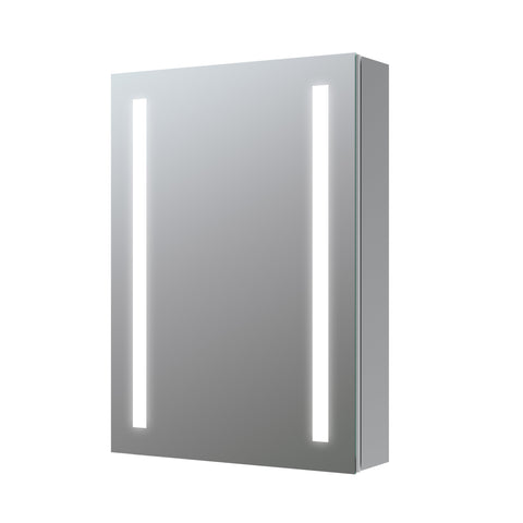 Sarke 500mm 1 Door Front-Lit LED Mirror Cabinet