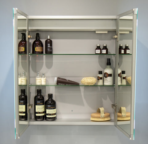 Sunrise 600mm 2 Door Front-Lit LED Mirror Cabinet