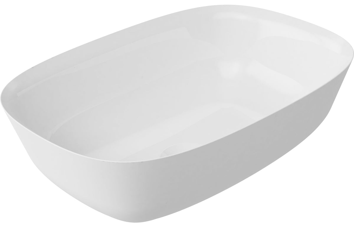 Lay 460x320mm Resin Washbowl - White