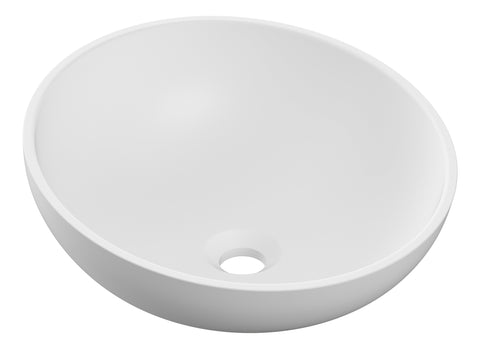 Indus 380x380mm 0TH Resin Washbowl - White