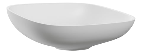 Indus 500x380mm 0TH Resin Washbowl - White