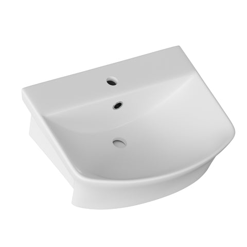 Sand 500x400mm 1TH Semi Recessed Basin