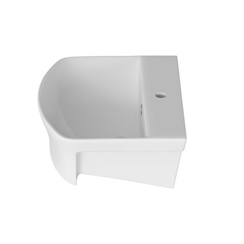 Sand 500x400mm 1TH Semi Recessed Basin