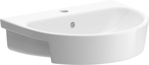 Liver 555x435mm 1TH Semi Recessed Basin