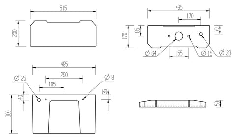 Sherford Close Coupled WC & Satin White Wood Effect Seat