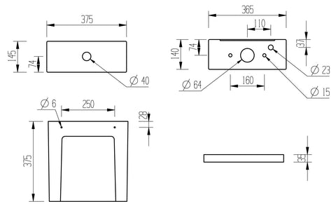 Cliff Rimless Close Coupled Open Back WC & Soft Close Seat