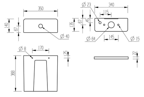 Till Rimless Close Coupled Fully Shrouded Short Projection WC & Soft Close Seat