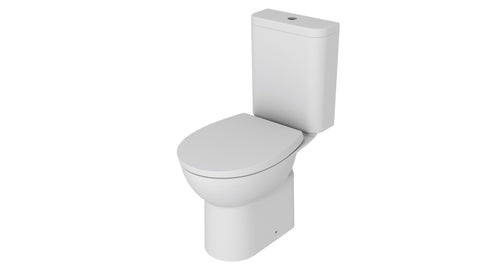 Close Coupled Rimless WC & Soft Close Seat