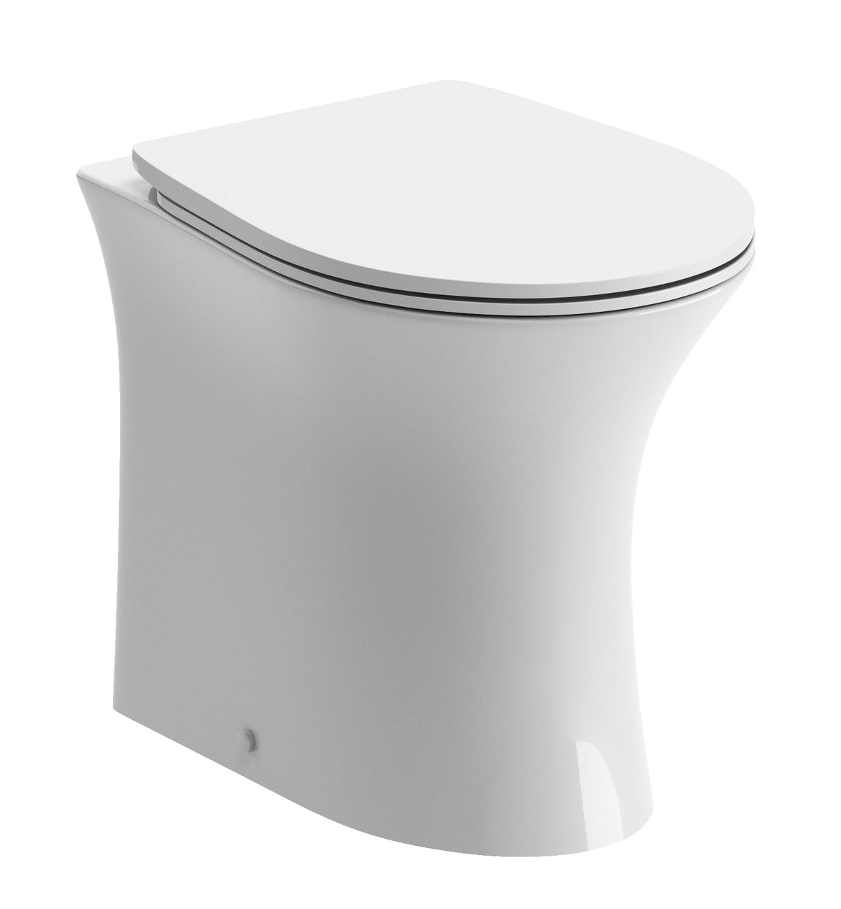 Sand Rimless Back To Wall WC & Soft Close Seat