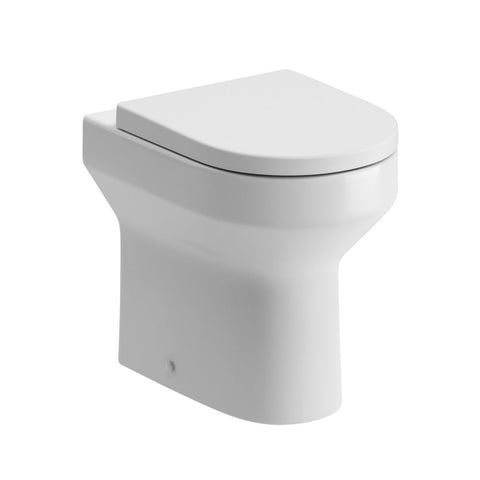 Laudale Rimless Back To Wall Comfort Height WC & Soft Close Seat