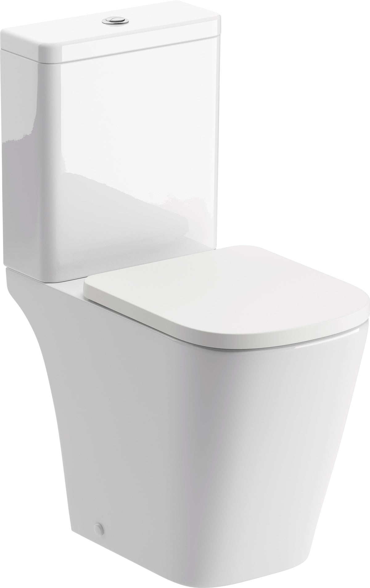 Till Rimless Close Coupled Open Back Short Projection WC & Soft Close Seat