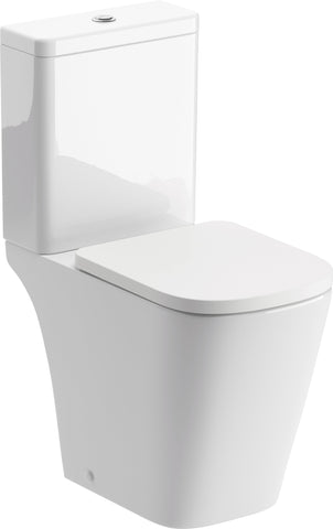 Till Rimless Close Coupled Open Back Short Projection WC & Soft Close Seat