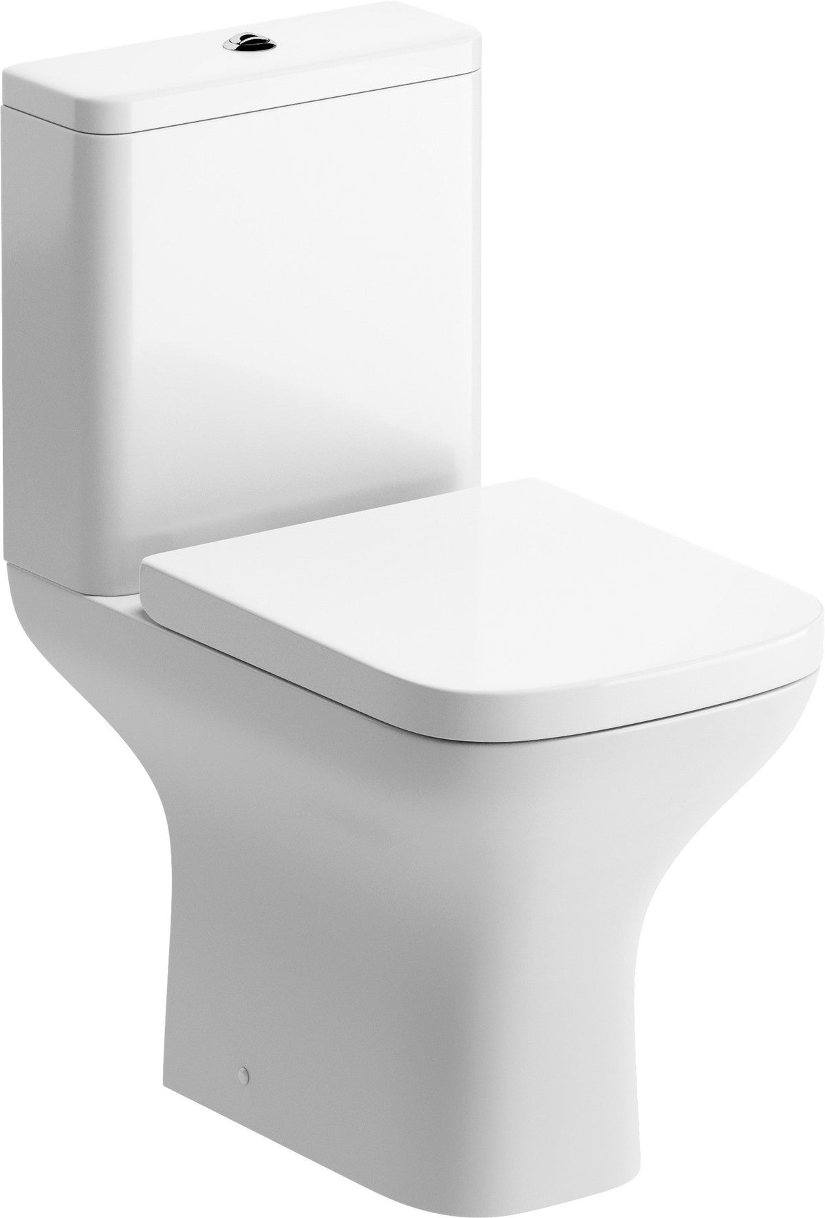 Cedar Rimless Comfort Height Close Coupled Open Back WC & Wrapover Soft Close Seat