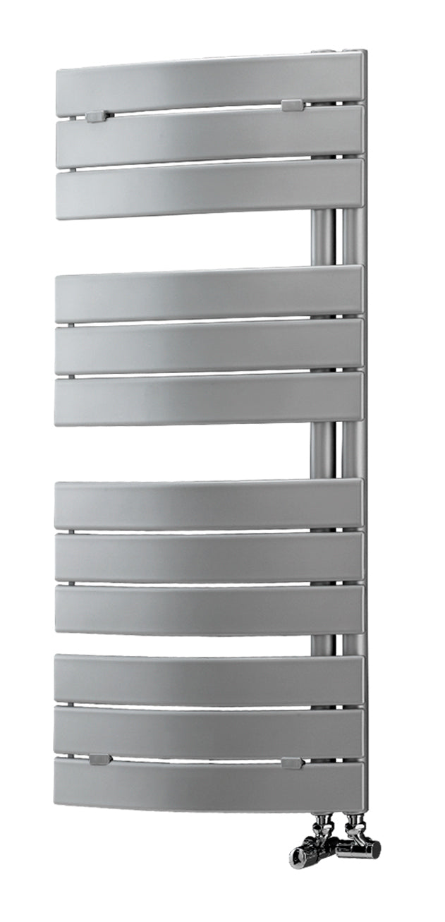 Quadra Curved Panel Ladder Radiator (550x1080x49mm) - Chrome