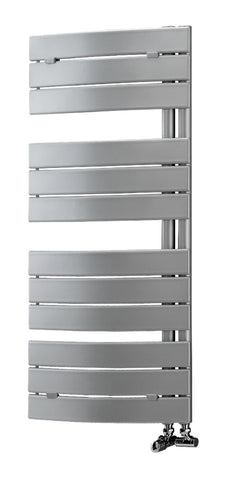 Quadra Curved Panel Ladder Radiator (550x1080x49mm) - Chrome