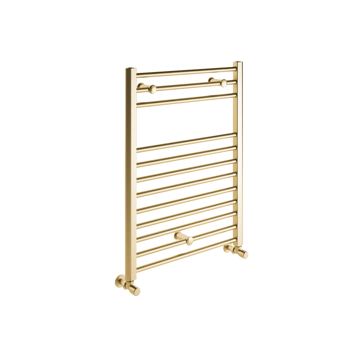 Institutional Grade Radiators Grade Straight 30mm Ladder Radiator (500x800x30mm) - Brushed Brass ...